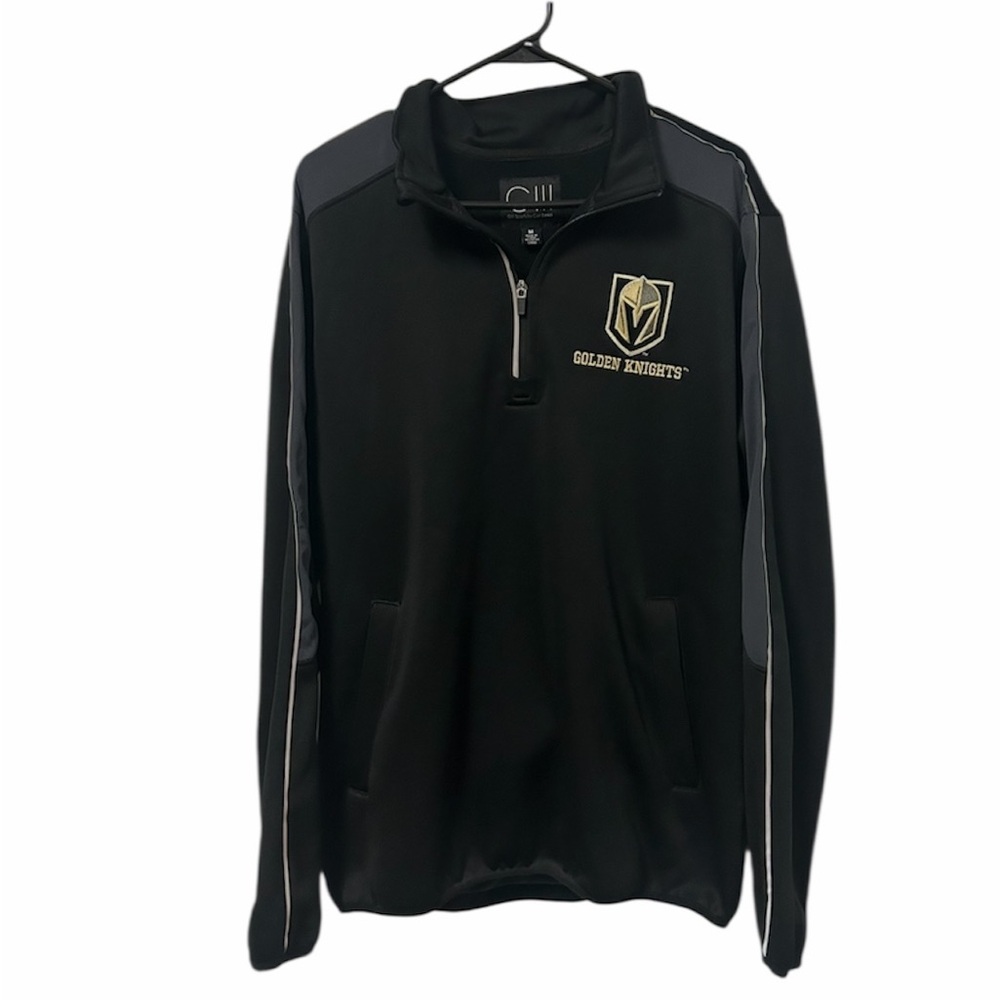 Gill Sports Vegas Golden‎ Knights Quarter Zip Pullover Jacket Men's MEDIUM